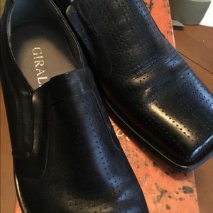 Men’s black loafers slip on nib size 10